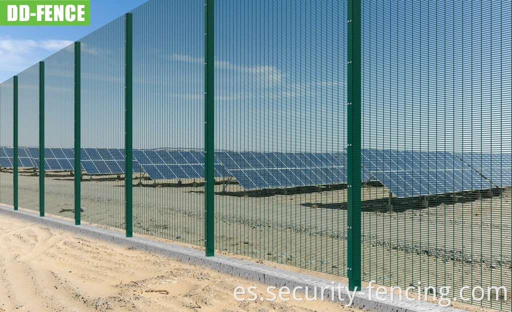 Cerca de seguridad anti -escalas recubiertas con recubrimiento con polvo galvanizado para la estación de energía ferroviaria residencial comercial industrial